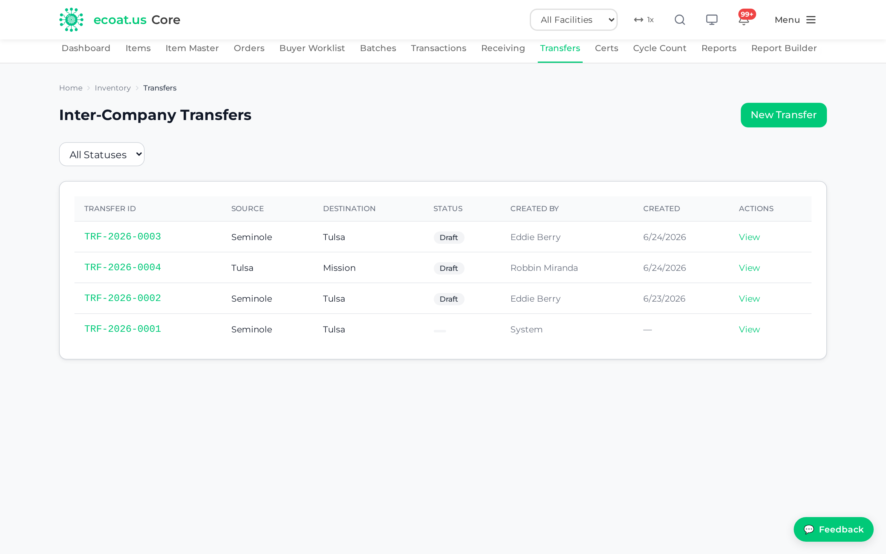 Transfers
