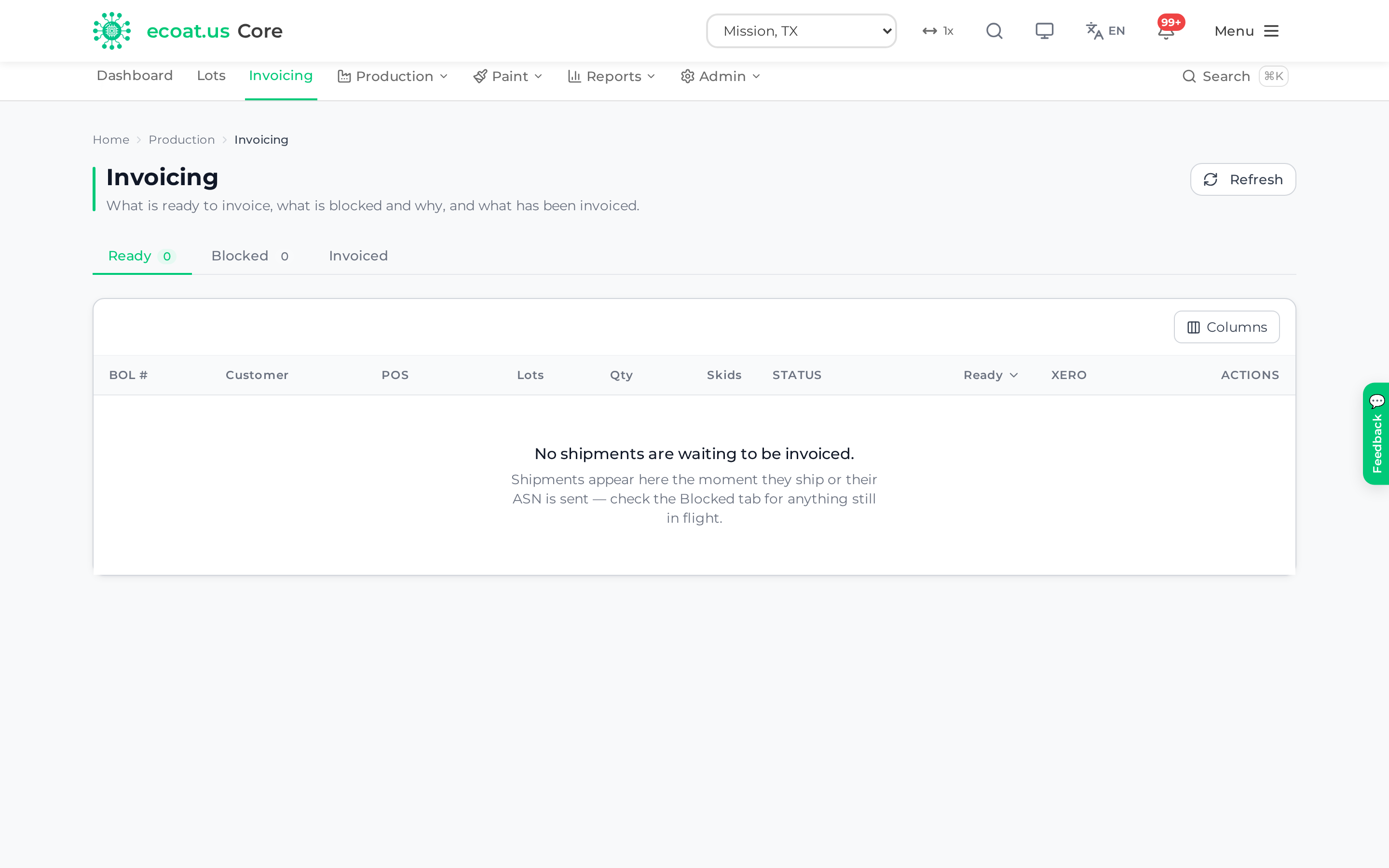The invoicing queue