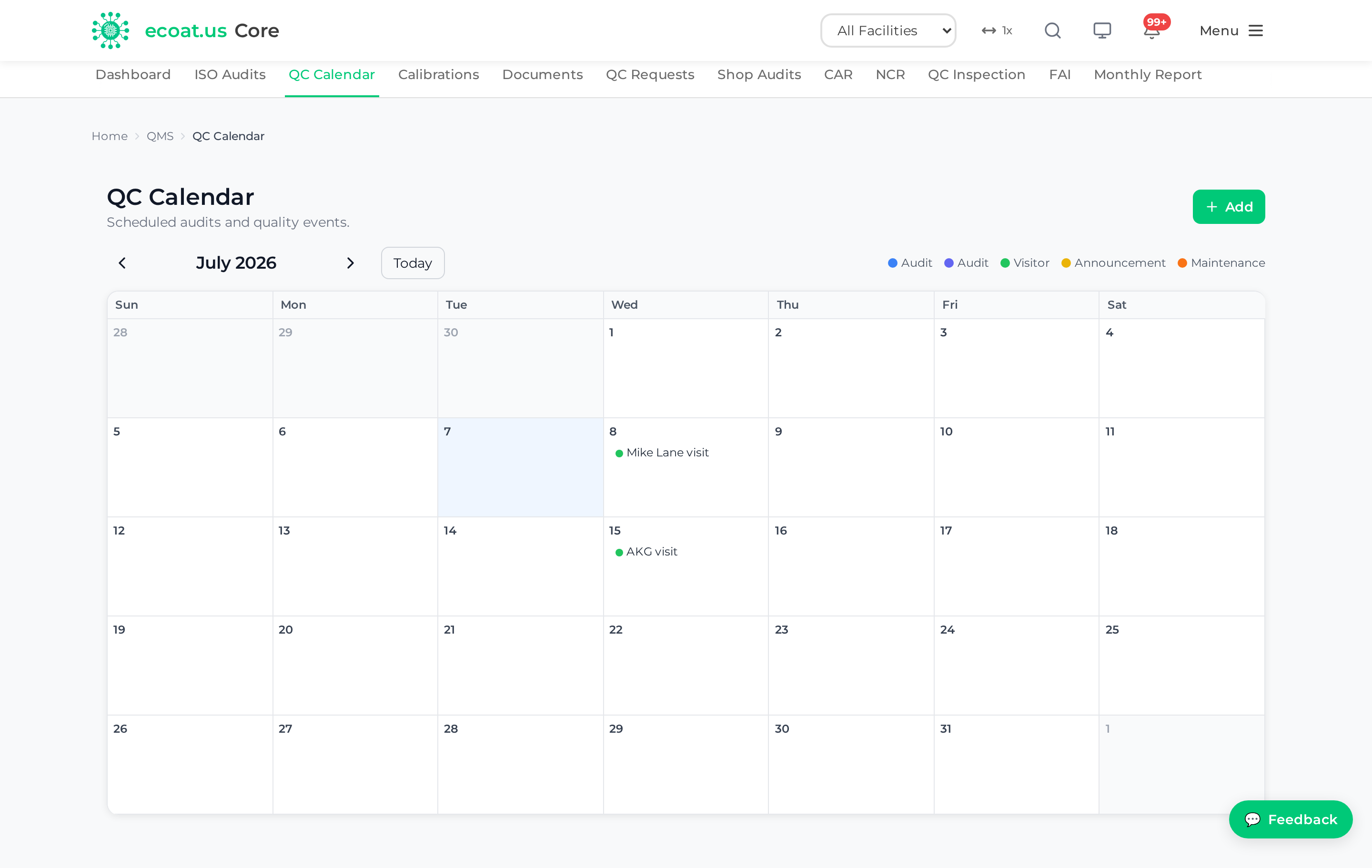 The QC Calendar
